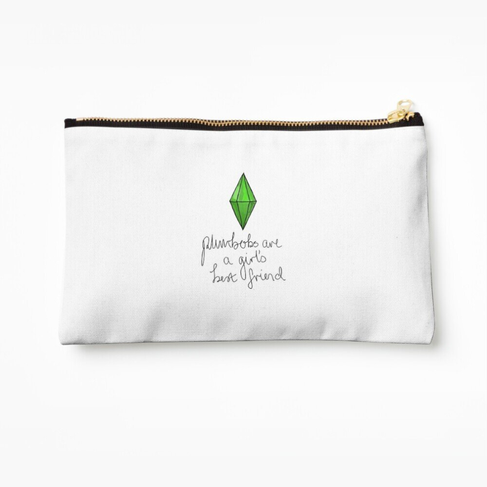 Whibos Girls Makeup Bag Plumbobs Are A Best Friend - Sims Cosmetic Organizer Tyvek Paper Bags Zipper Pouch