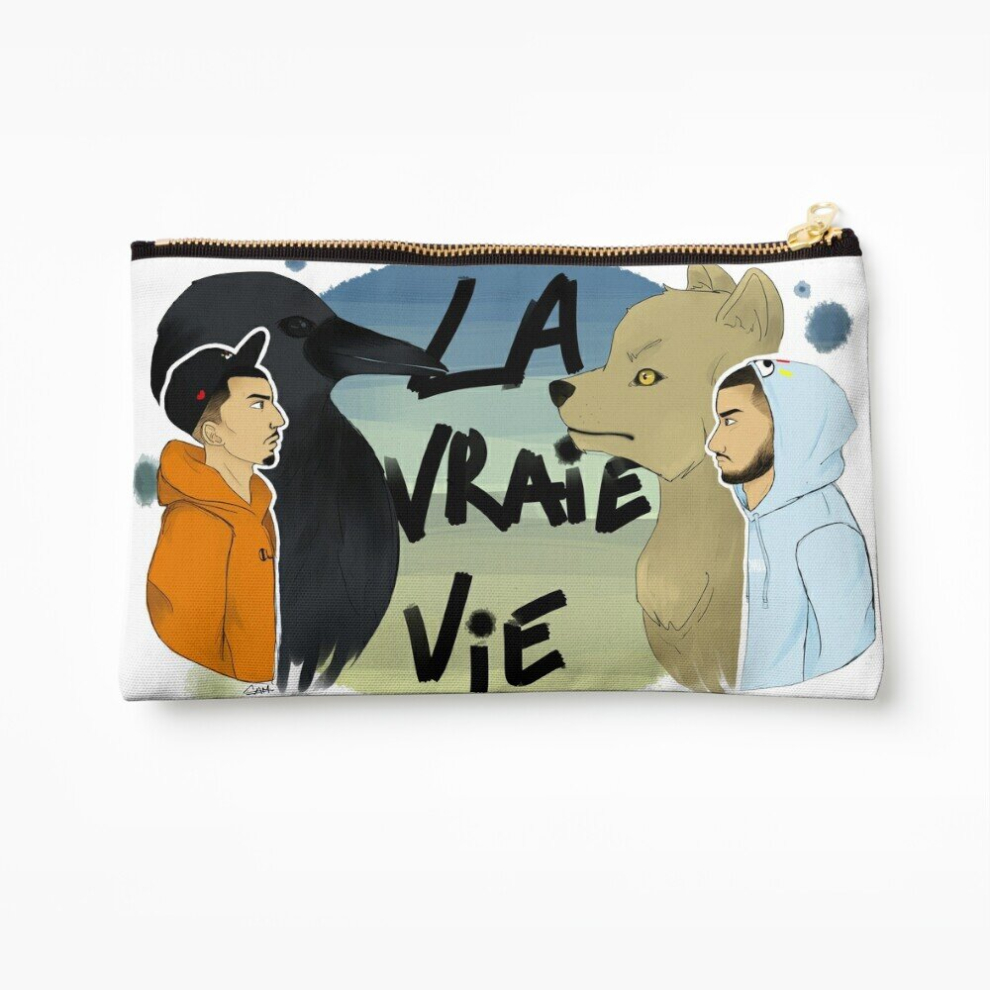 Whibos Makeup Bag The True Life - Bigflo And Oli Cosmetic Organizer Tyvek Paper Bags Zipper Pouch