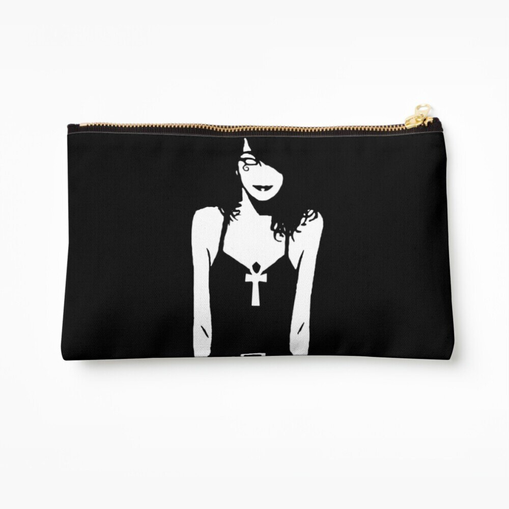 Whibos Makeup Bag Death Is A Goth Girl Cosmetic Organizer Tyvek Paper Bags Zipper Pouch
