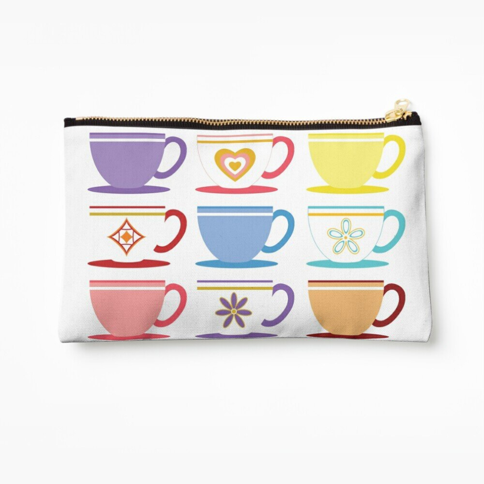Whibos Makeup Bag Mad Tea Party - Tea Time Cosmetic Organizer Tyvek Paper Bags Zipper Pouch
