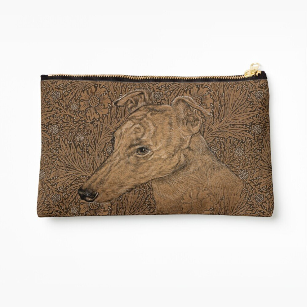 Whibos Makeup Bag Yumi The Greyhound On Morris Marigolds Cosmetic Organizer Tyvek Paper Bags Zipper Pouch