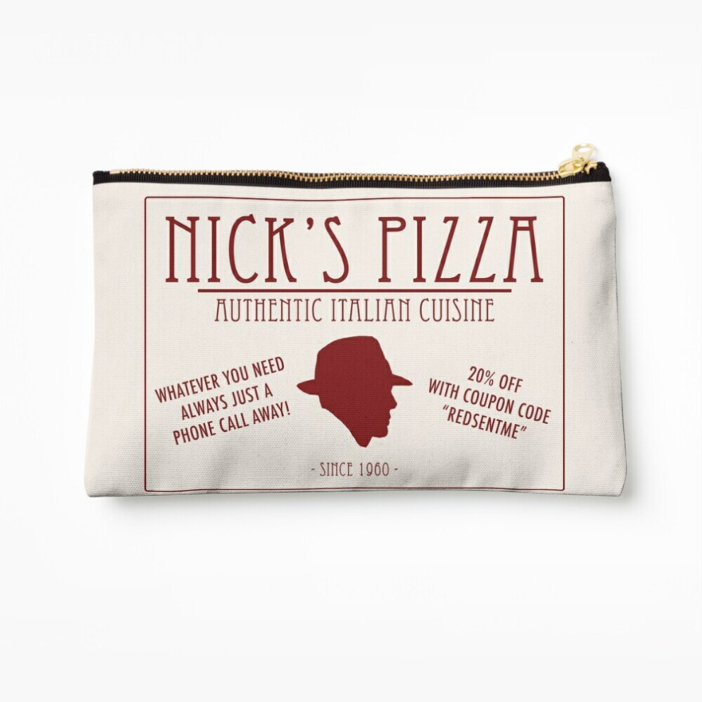 Whibos Makeup Bag Nick's Pizza Cosmetic Organizer Tyvek Paper Bags Zipper Pouch