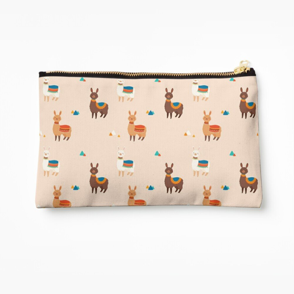 Whibos Makeup Bag Llama Cosmetic Organizer Tyvek Paper Bags Zipper Pouch
