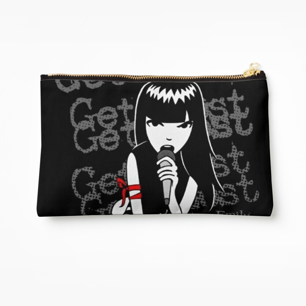 Whibos Makeup Bag Emily The Strange Cosmetic Organizer Tyvek Paper Bags Zipper Pouch