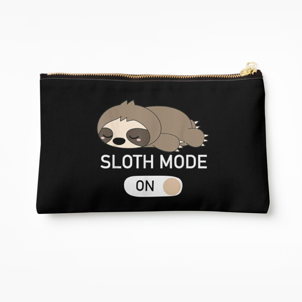 Whibos Makeup Bag Sloth Mode Cosmetic Organizer Tyvek Paper Bags Zipper Pouch