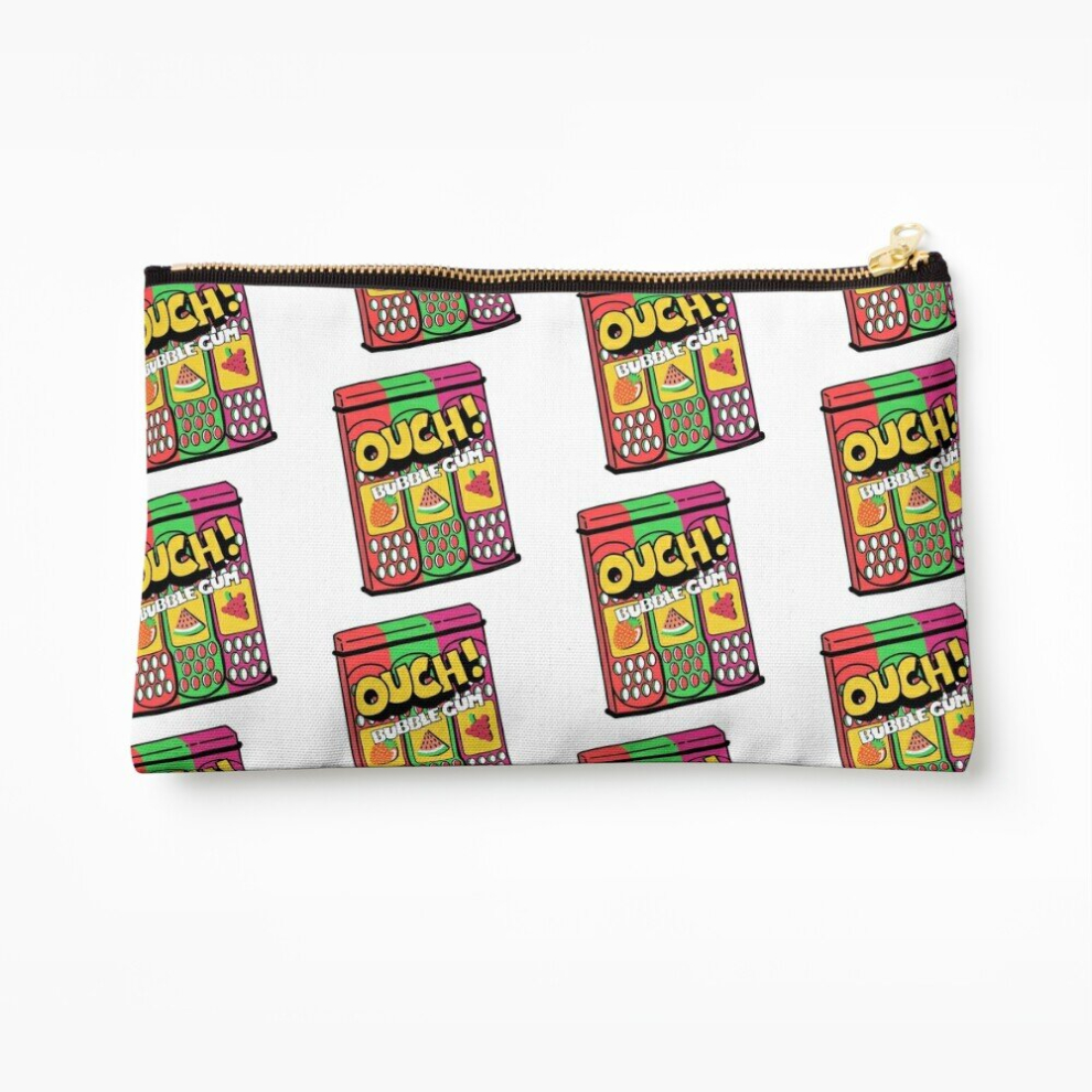 Whibos Makeup Bag 90S Nostalgia Ouch! Bubblegum Cosmetic Organizer Tyvek Paper Bags Zipper Pouch
