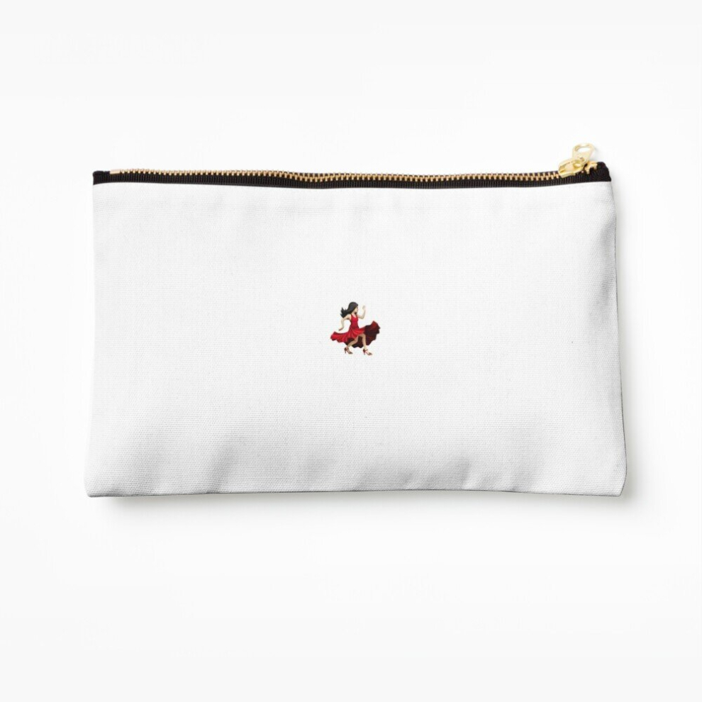 Whibos Makeup Bag Dancing Emoji Cosmetic Organizer Tyvek Paper Bags Zipper Pouch