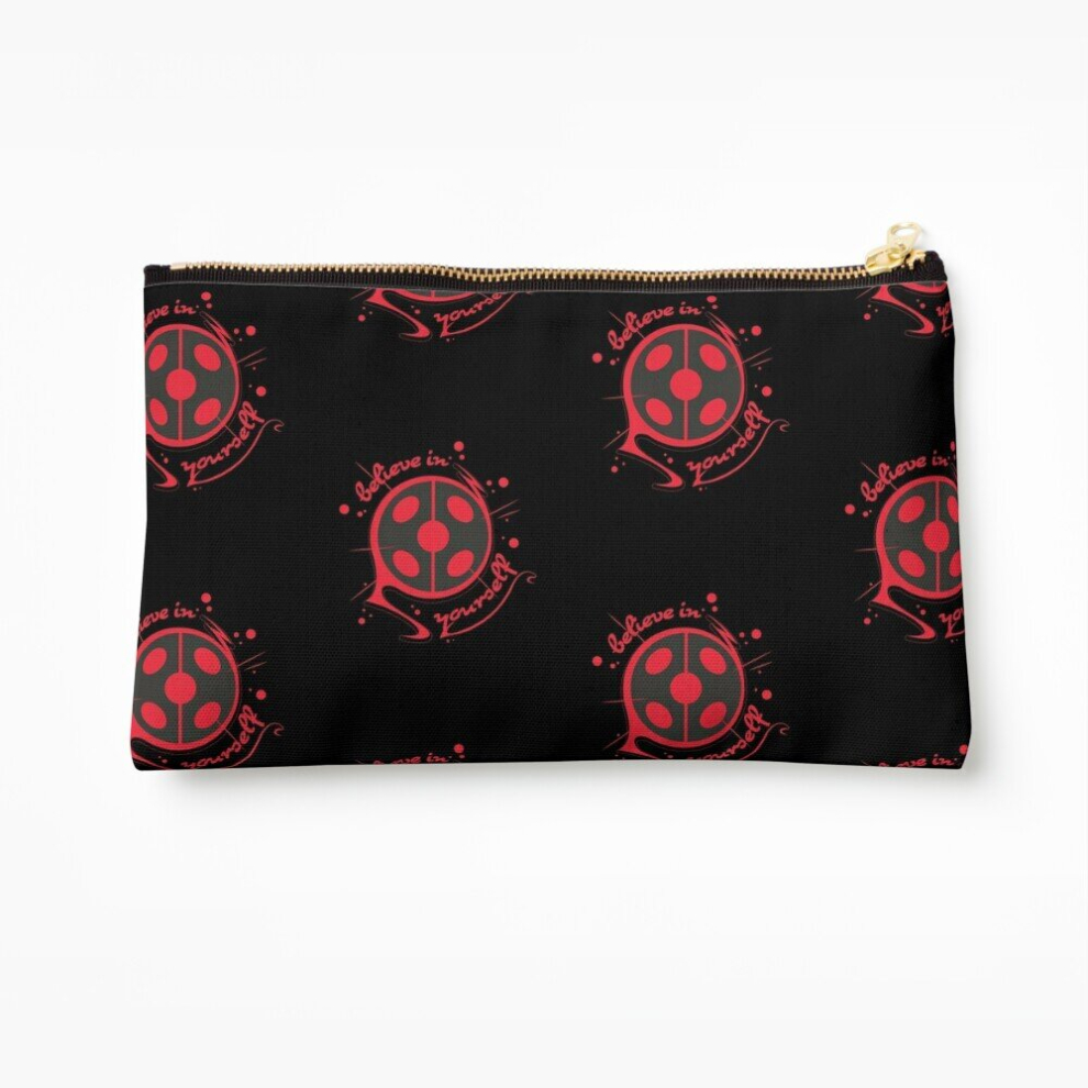 Whibos Makeup Bag Miraculous Ladybug - Believe In Yourself Cosmetic Organizer Tyvek Paper Bags Zipper Pouch