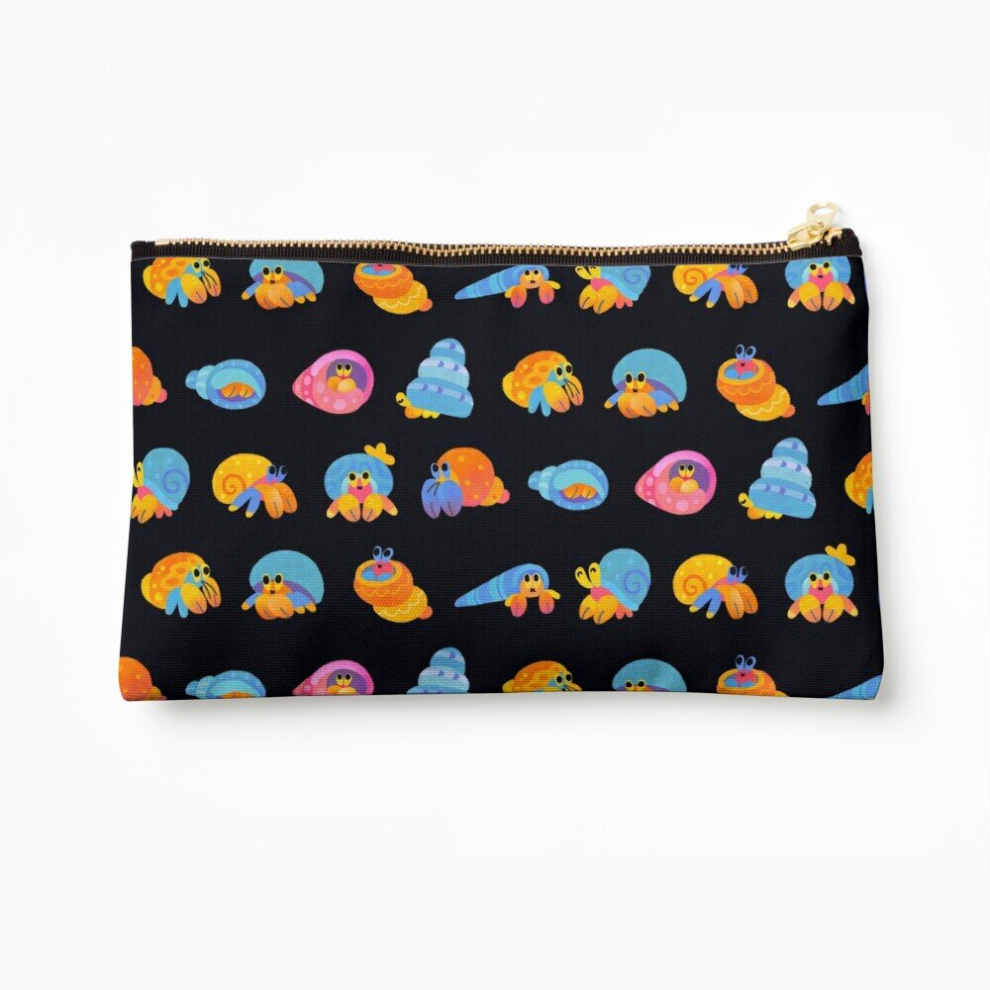 Whibos Makeup Bag Hermit Crab Cosmetic Organizer Tyvek Paper Bags Zipper Pouch
