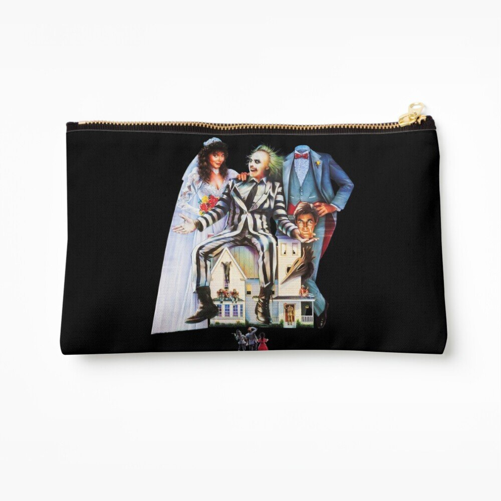 Whibos Makeup Bag Beetlejuice Cosmetic Organizer Tyvek Paper Bags Zipper Pouch