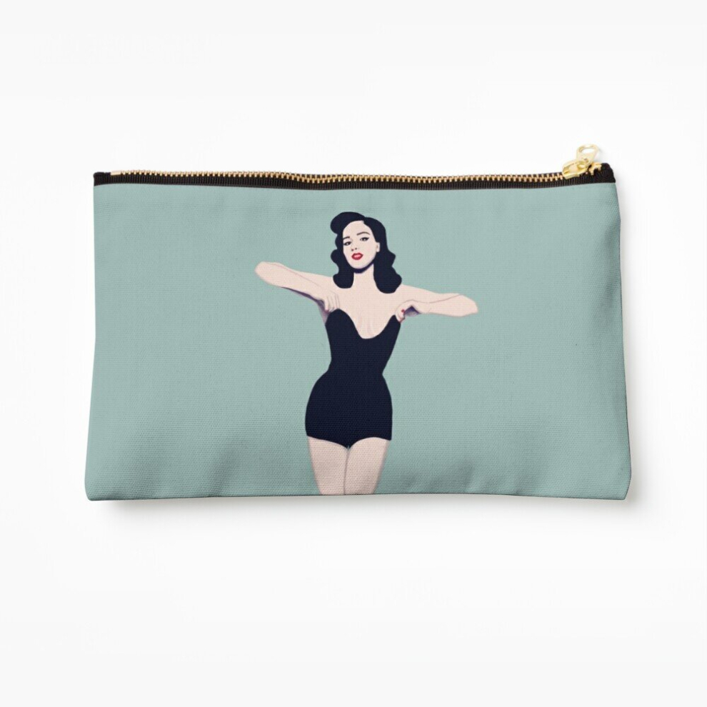 Whibos Makeup Bag Dita Von Teese Burlesque Cosmetic Organizer Tyvek Paper Bags Zipper Pouch