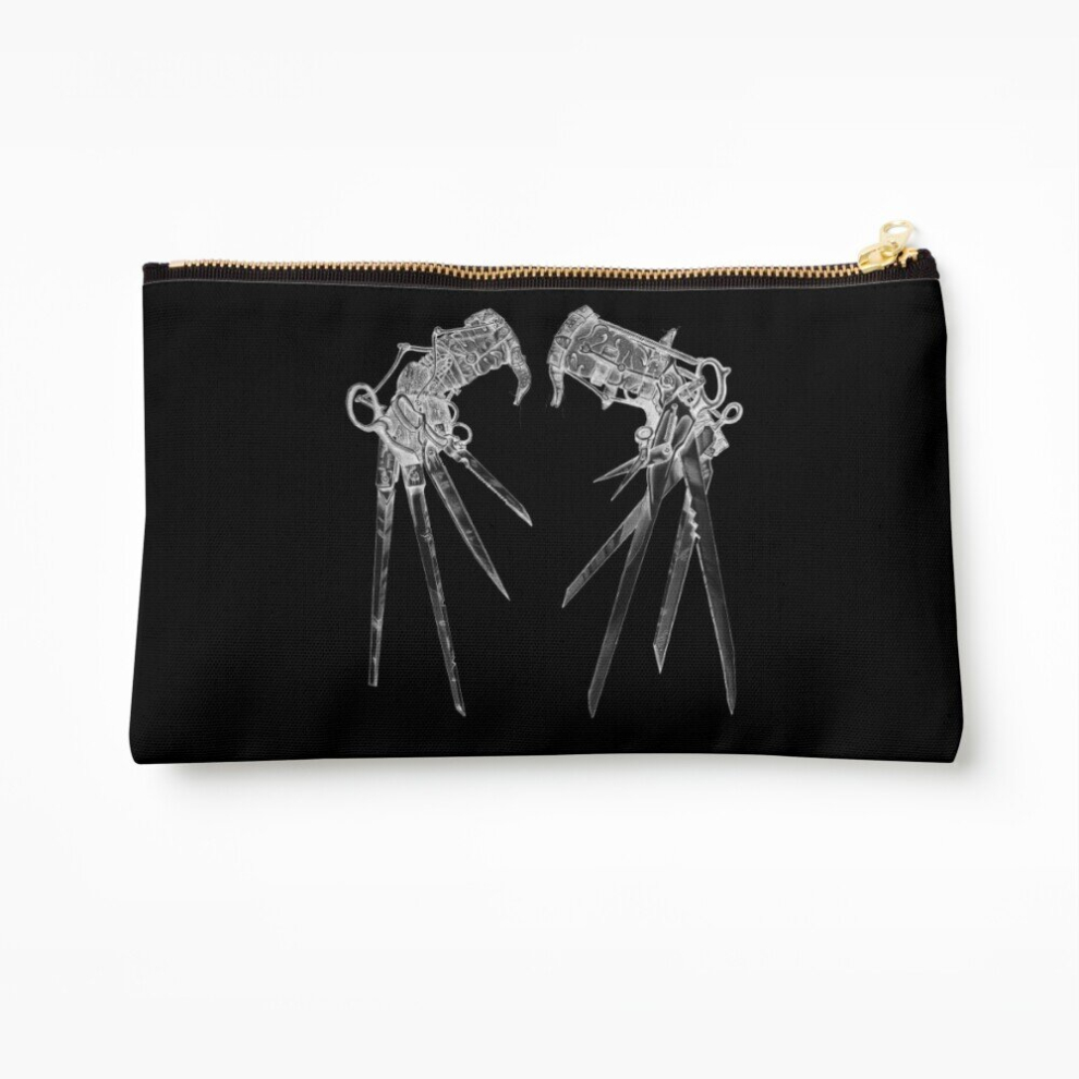Whibos Makeup Bag Scissorhands- Inverted Cosmetic Organizer Tyvek Paper Bags Zipper Pouch