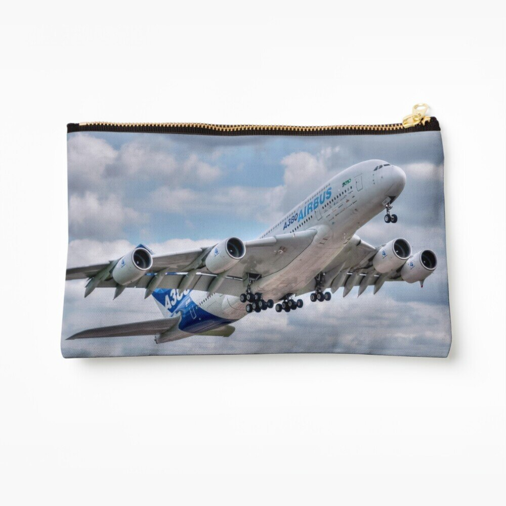 Whibos Makeup Bag Airbus A380 - Take-Off Cosmetic Organizer Tyvek Paper Bags Zipper Pouch