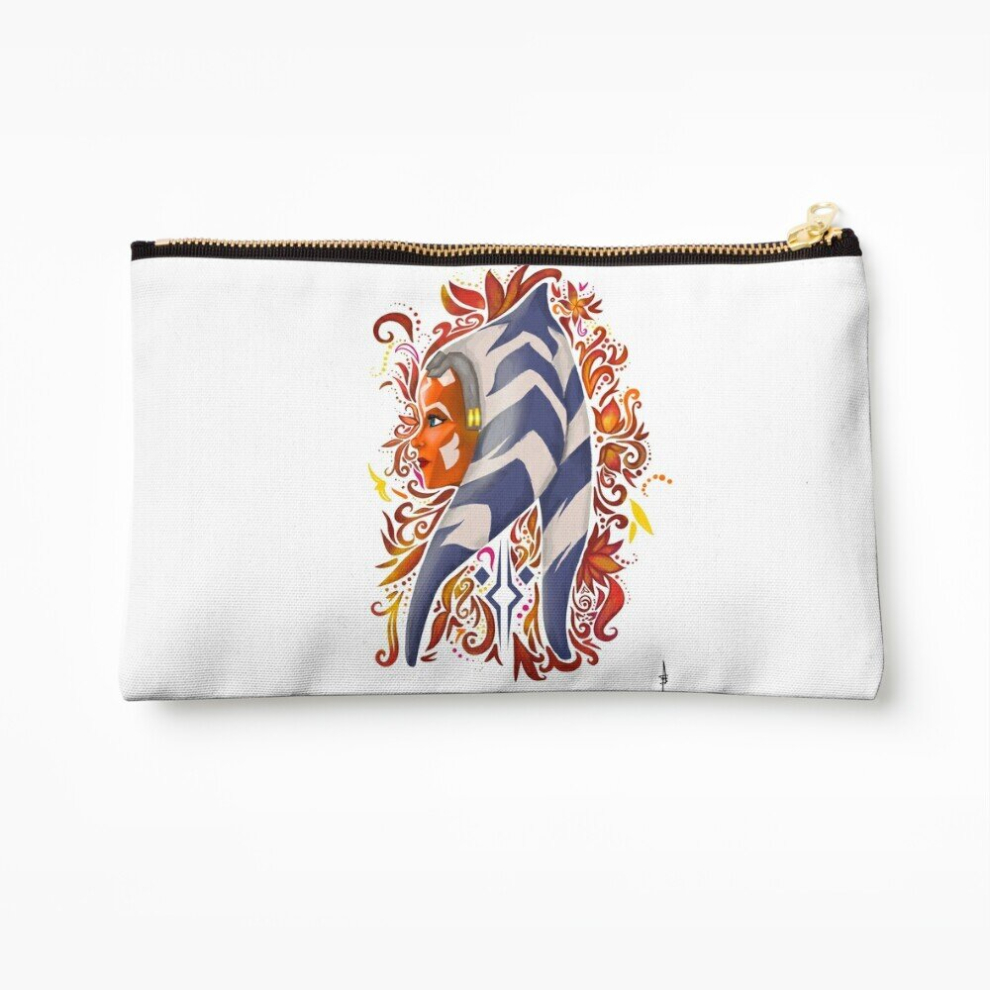 Whibos Makeup Bag Ahsoka Tano Mandalore Design Cosmetic Organizer Tyvek Paper Bags Zipper Pouch