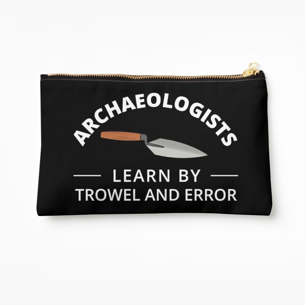 Whibos Makeup Bag Archaeologists - Learn By Trowel And Error Cosmetic Organizer Tyvek Paper Bags Zipper Pouch