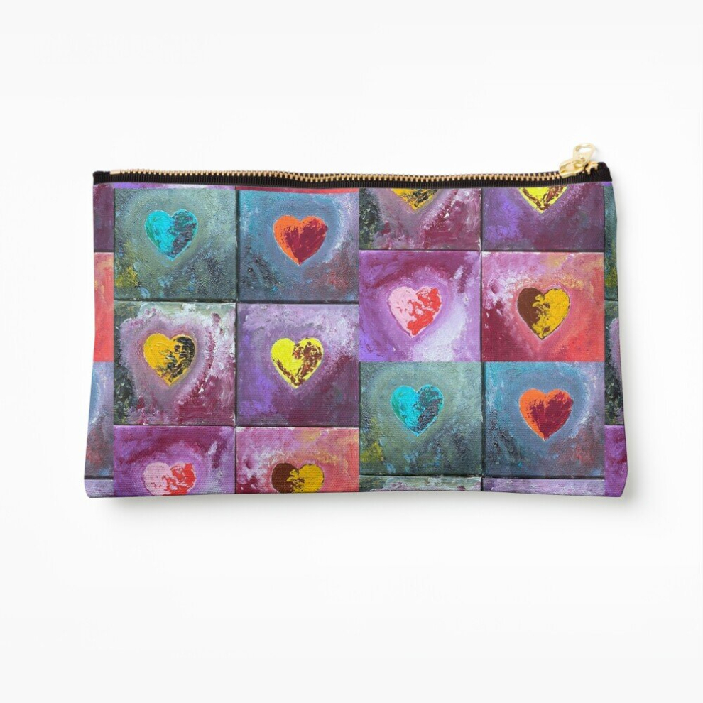 Whibos Makeup Bag Follow Your Heart Cosmetic Organizer Tyvek Paper Bags Zipper Pouch