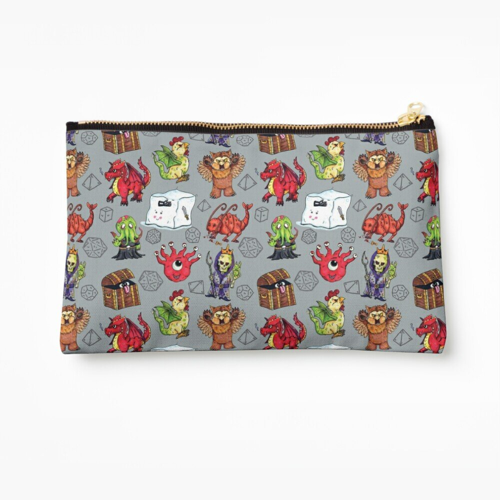 Whibos Makeup Bag Little Monsters Cosmetic Organizer Tyvek Paper Bags Zipper Pouch