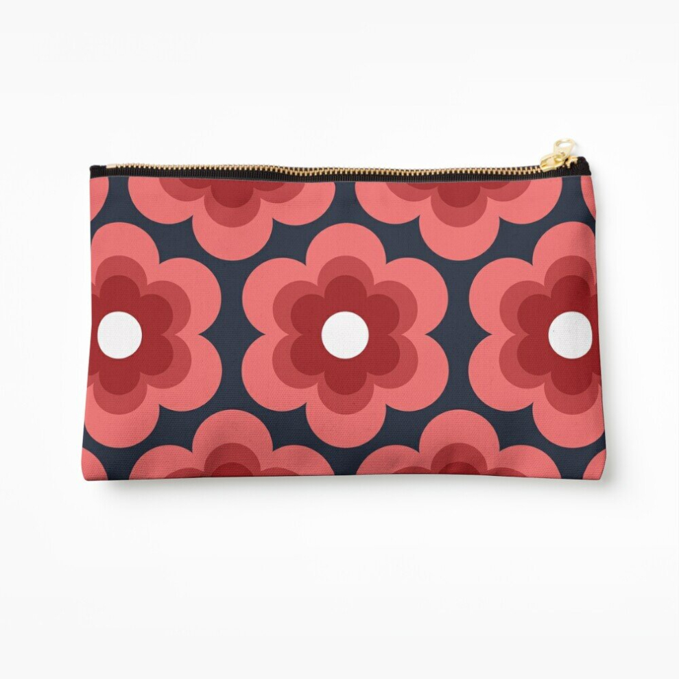 Whibos Makeup Bag Sweet Pea Cosmetic Organizer Tyvek Paper Bags Zipper Pouch