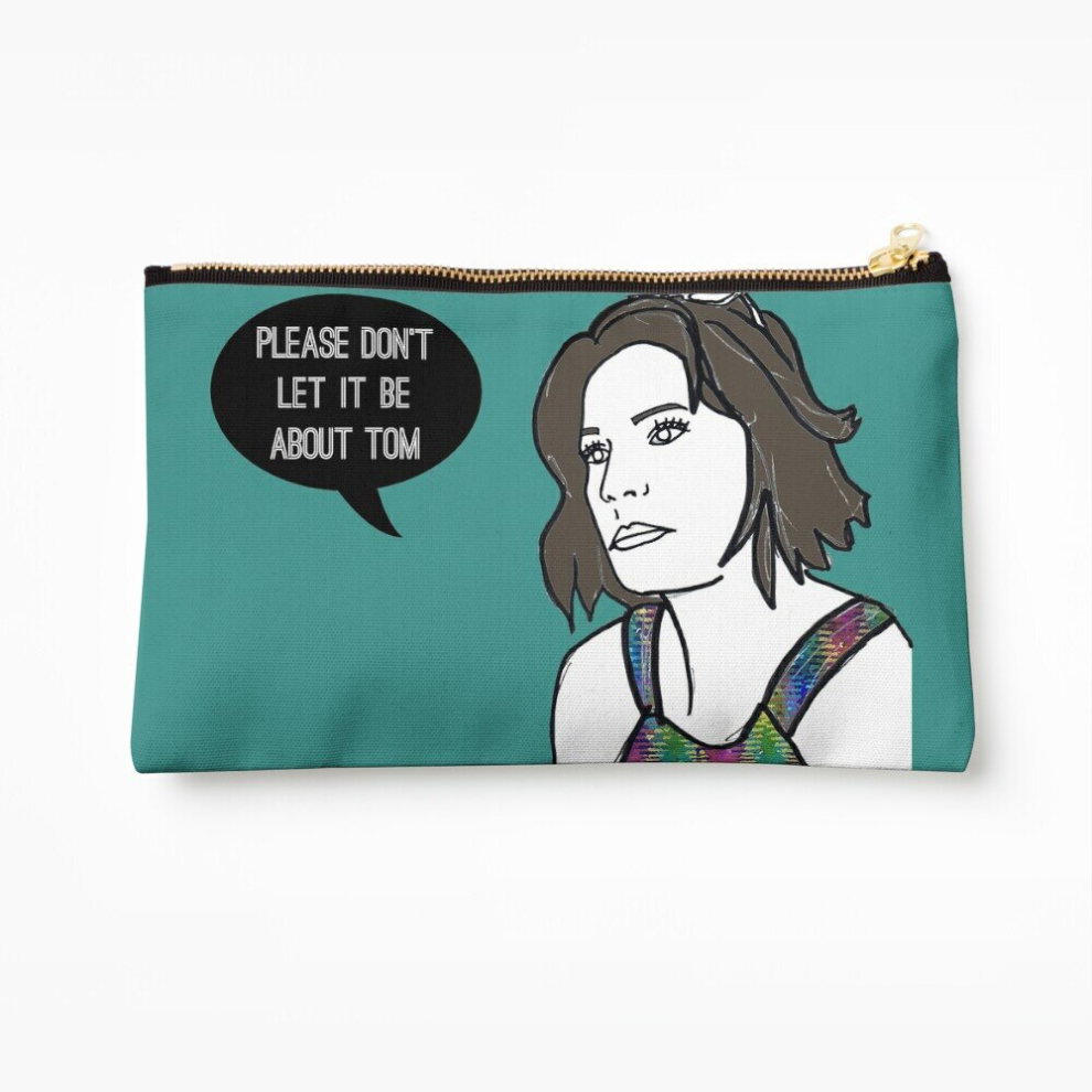Whibos Makeup Bag Please Don't Let It Be About Tom Cosmetic Organizer Tyvek Paper Bags Zipper Pouch
