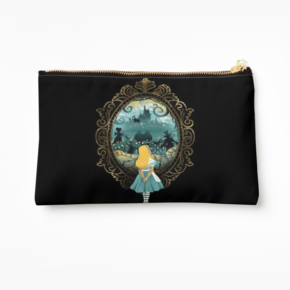 Whibos Makeup Bag Alice In Wonderland Cosmetic Organizer Tyvek Paper Bags Zipper Pouch