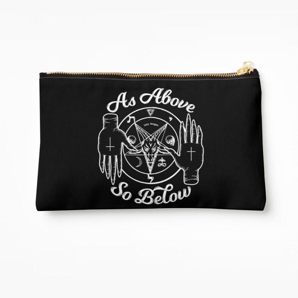 Whibos Makeup Bag As Above So Below Cosmetic Organizer Tyvek Paper Bags Zipper Pouch
