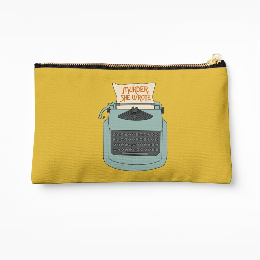 Whibos Makeup Bag Jessica Fletcher Typewriter Cosmetic Organizer Tyvek Paper Bags Zipper Pouch