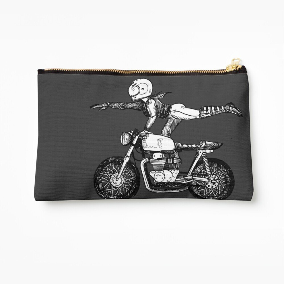 Whibos Makeup Bag Women Who Ride - Superwoman Cosmetic Organizer Tyvek Paper Bags Zipper Pouch