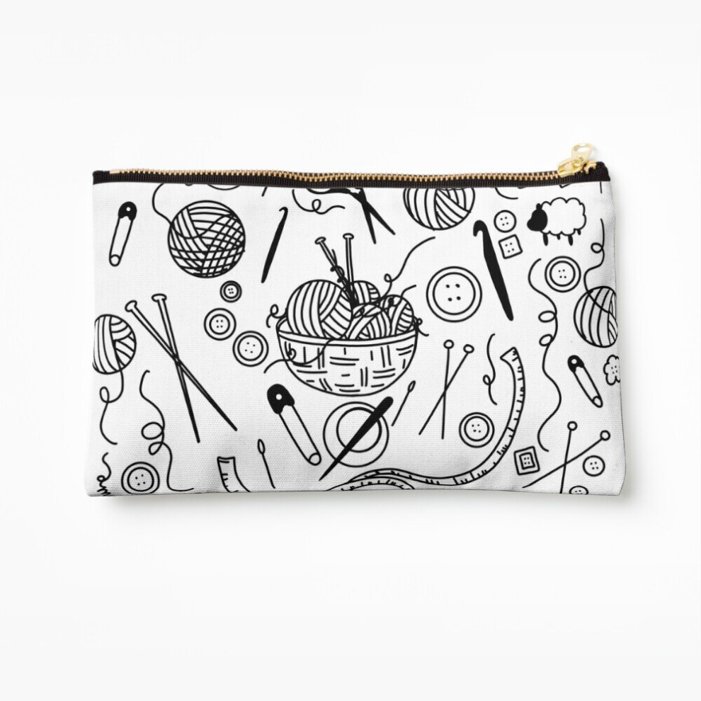 Whibos Makeup Bag Yarn And Notions Pattern Cosmetic Organizer Tyvek Paper Bags Zipper Pouch
