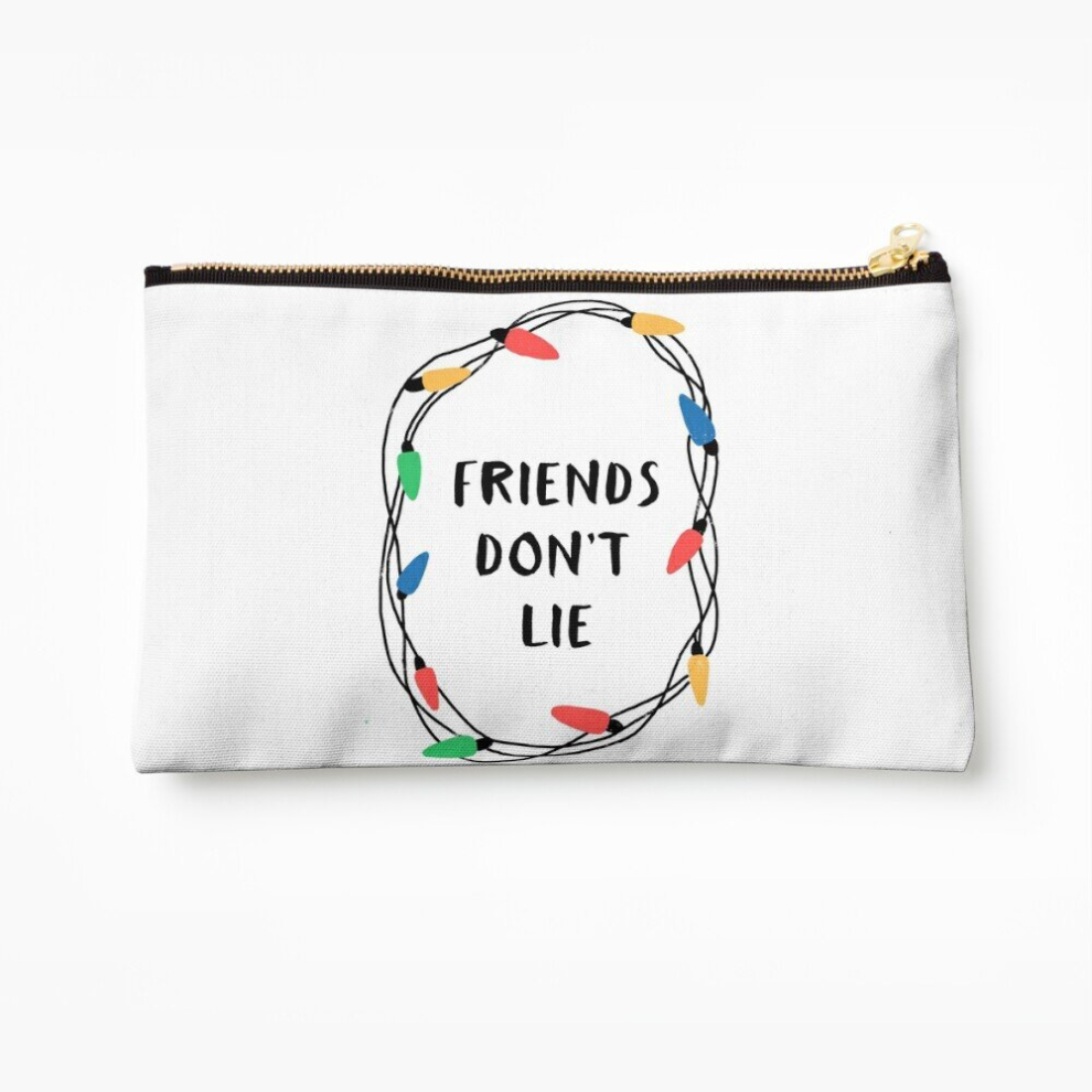 Whibos Makeup Bag Friends Don't Lie Cosmetic Organizer Tyvek Paper Bags Zipper Pouch