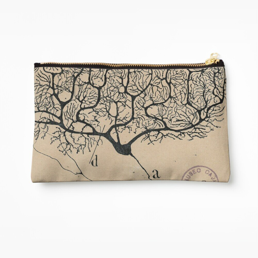 Whibos Makeup Bag Neuron Src Cosmetic Organizer Tyvek Paper Bags Zipper Pouch