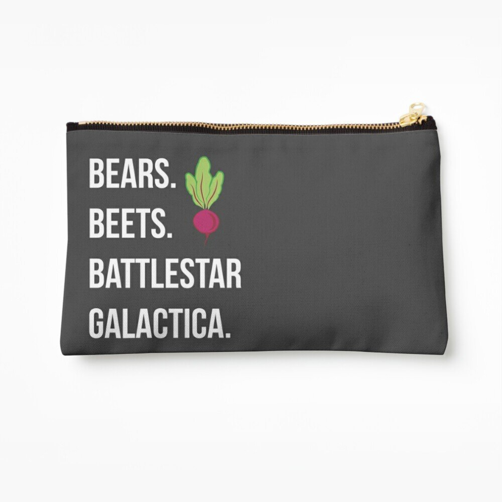 Whibos Makeup Bag Bears. Beets. Battlestar Galactica. - The Office Cosmetic Organizer Tyvek Paper Bags Zipper Pouch