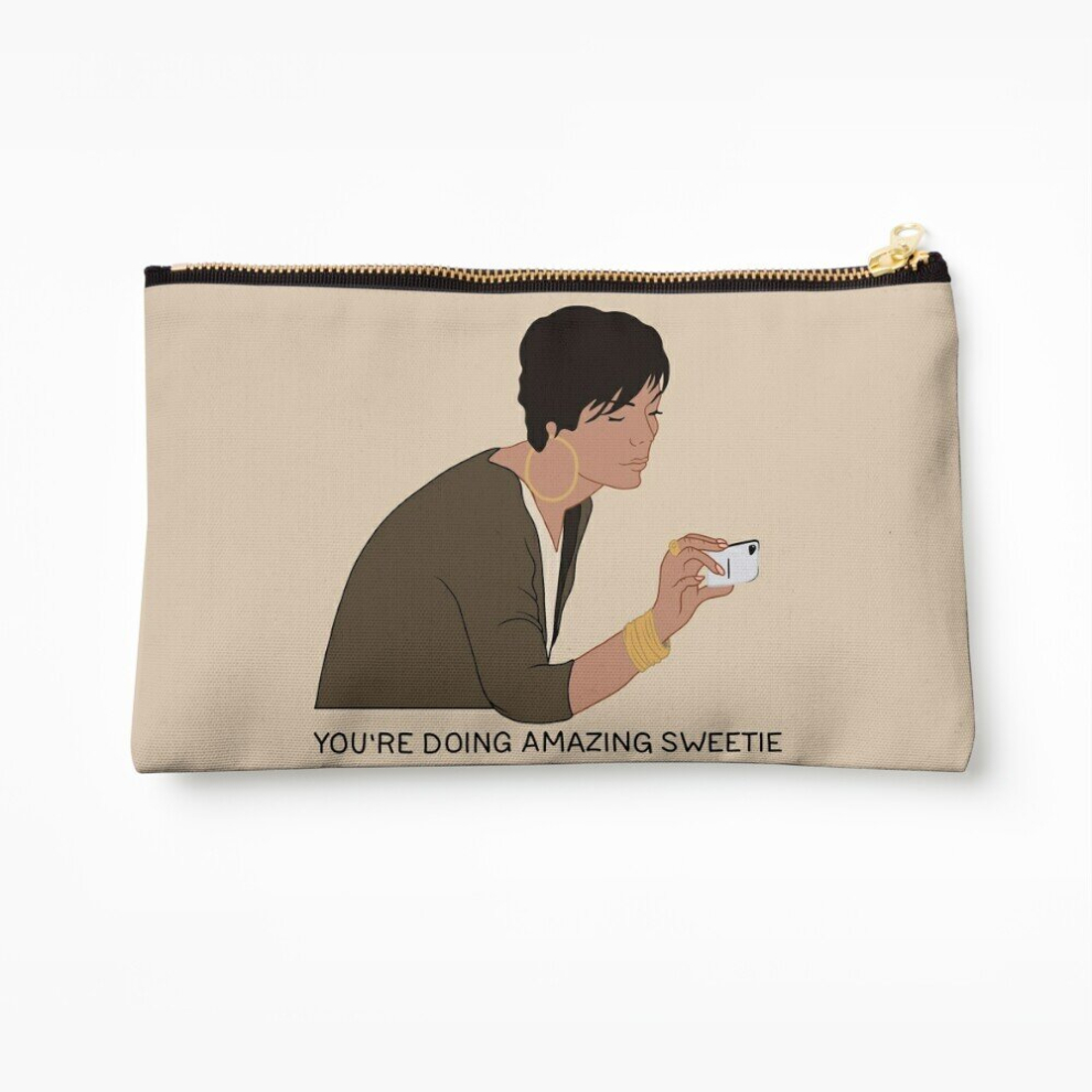 Whibos Makeup Bag You're Doing Amazing, Sweetie Cosmetic Organizer Tyvek Paper Bags Zipper Pouch