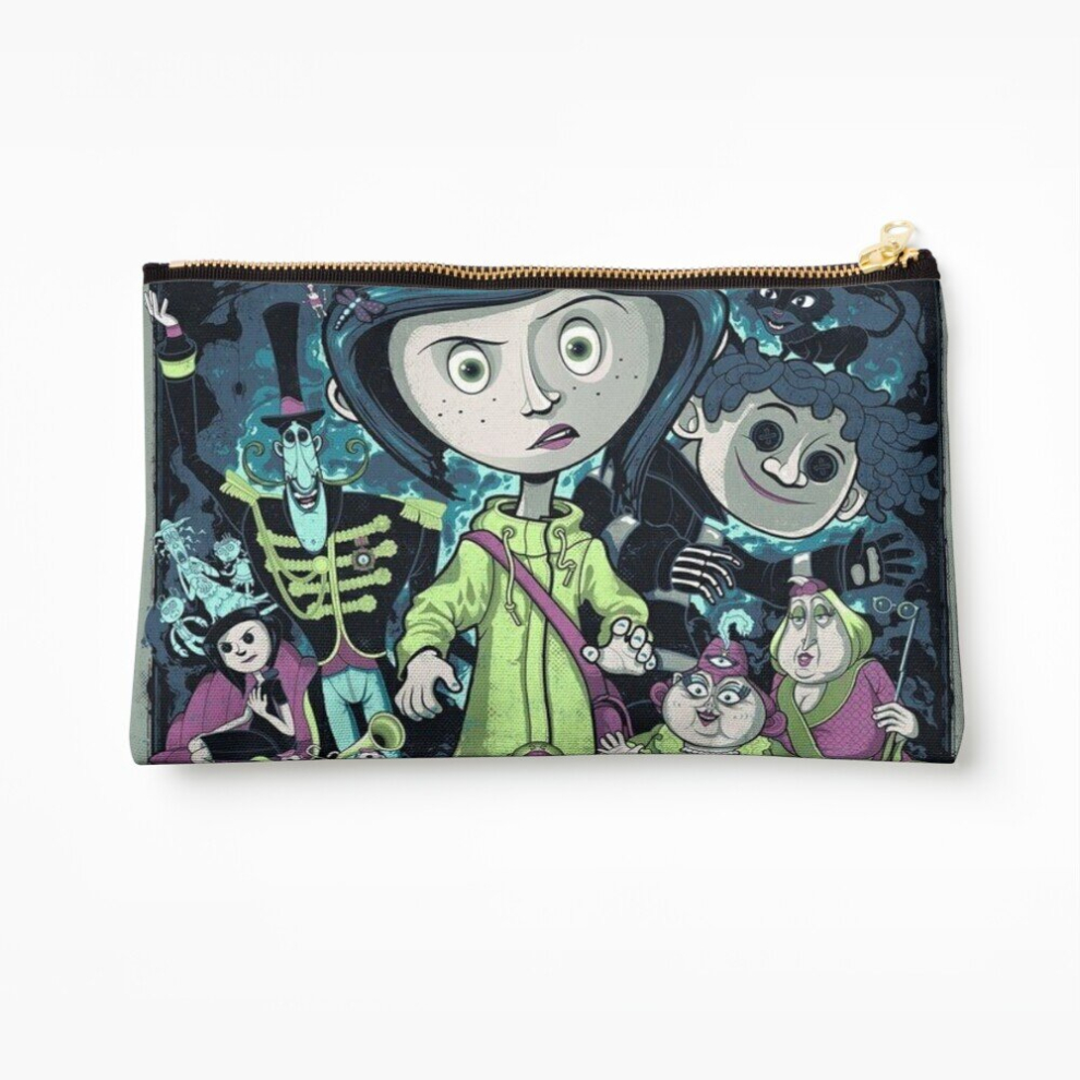 Whibos Makeup Bag Coraline Movie Cosmetic Organizer Tyvek Paper Bags Zipper Pouch