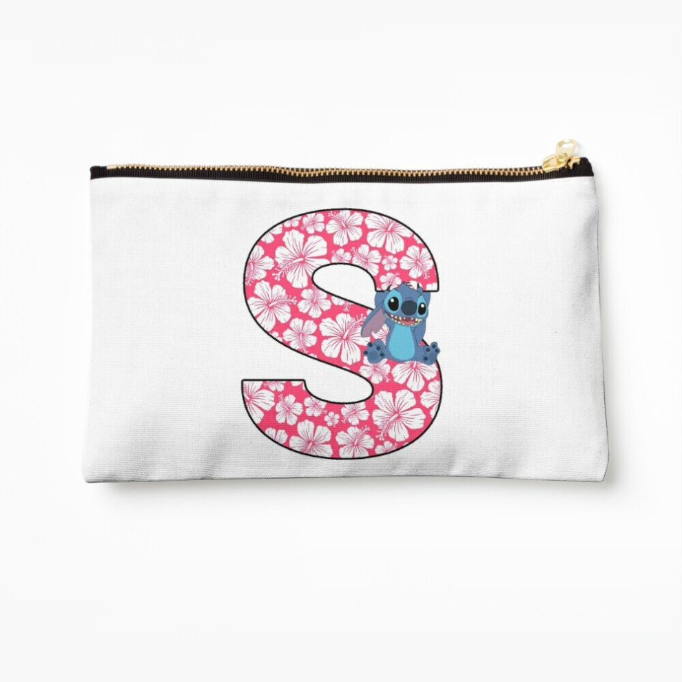 Whibos Makeup Bag Lilo Stitch Letter S Cosmetic Organizer Tyvek Paper Bags Zipper Pouch