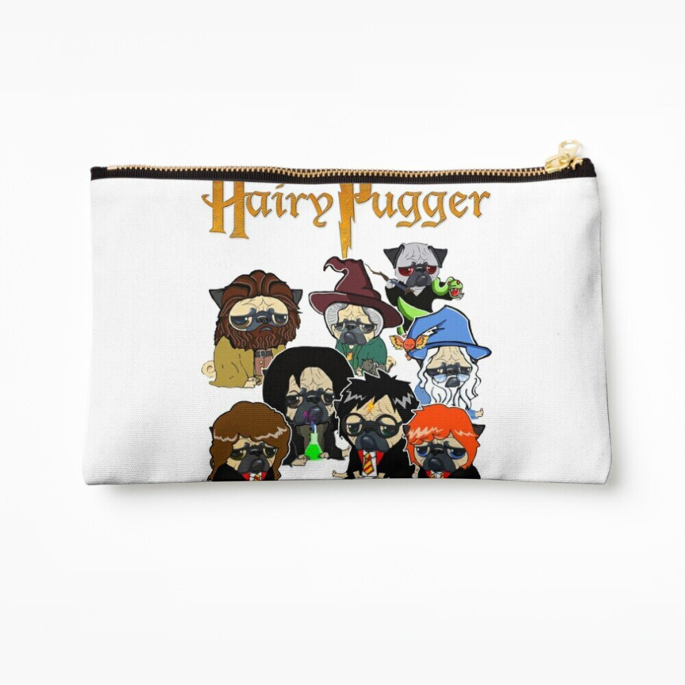 Whibos Makeup Bag Hairy Pugger Cosmetic Organizer Tyvek Paper Bags Zipper Pouch