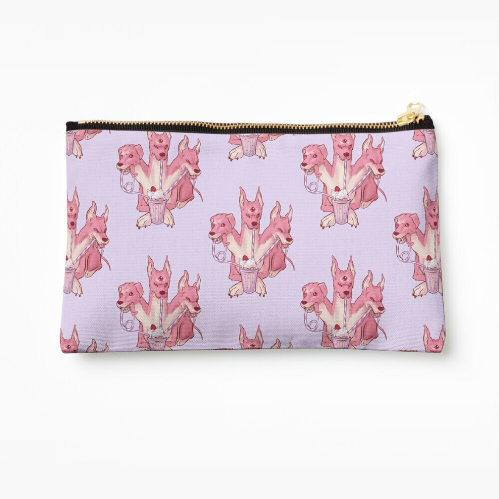 Whibos Makeup Bag Strawberry Cerberus Cosmetic Organizer Tyvek Paper Bags Zipper Pouch