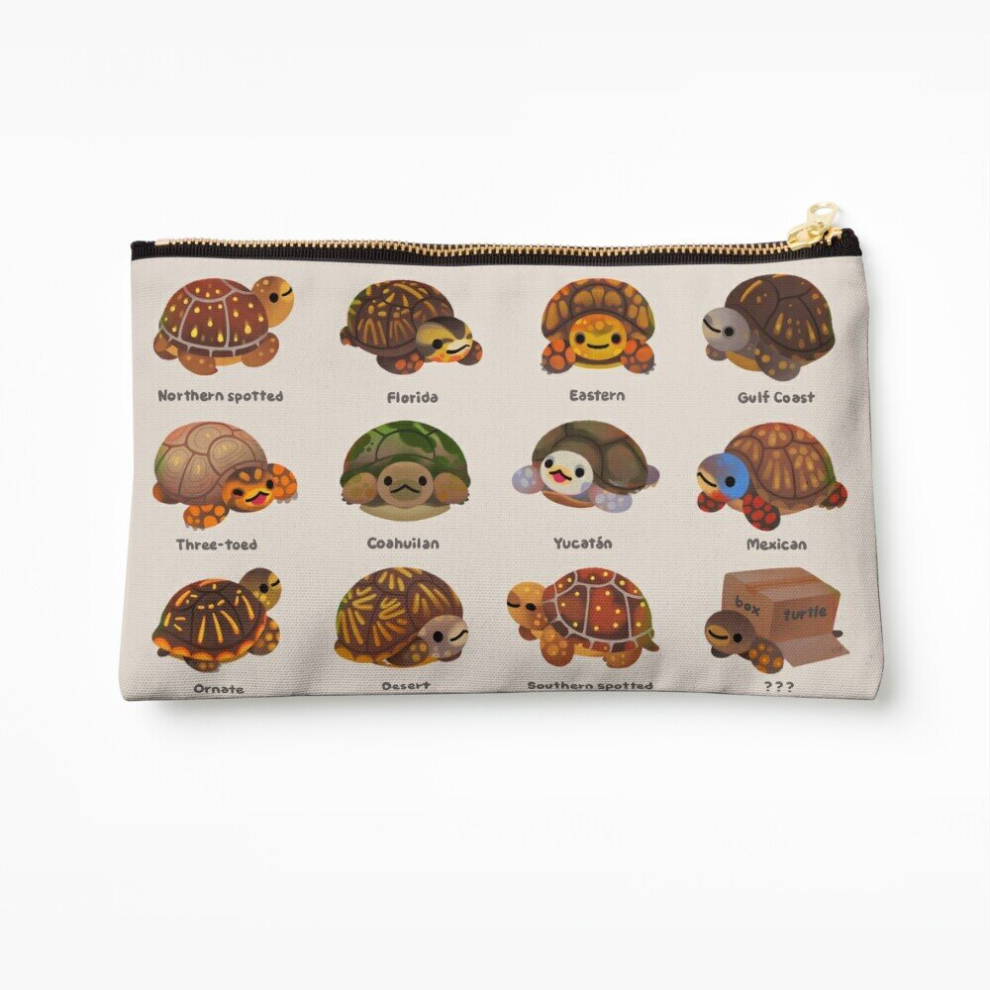 Whibos Makeup Bag Box Turtle Cosmetic Organizer Tyvek Paper Bags Zipper Pouch