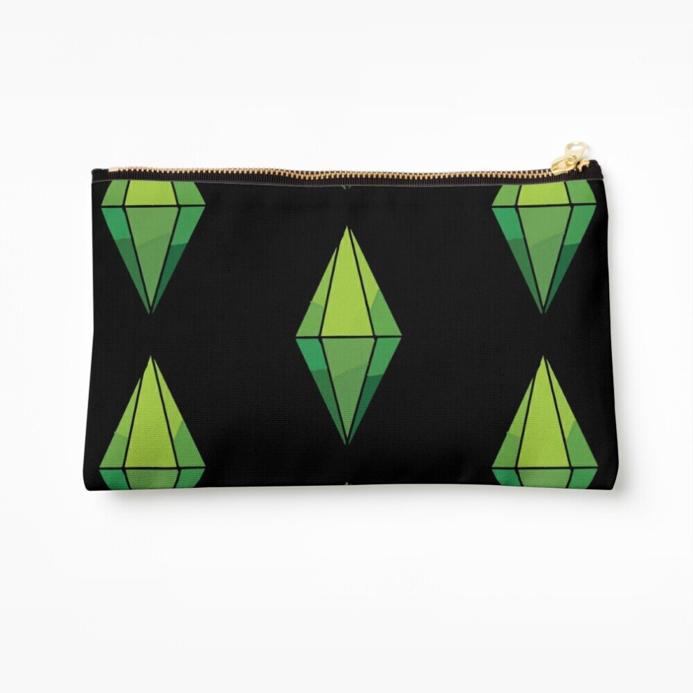 Whibos Makeup Bag Plumbob Cosmetic Organizer Tyvek Paper Bags Zipper Pouch