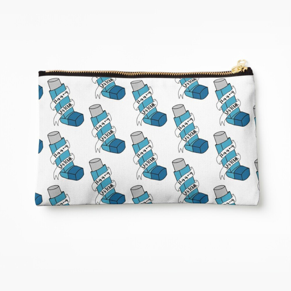 Whibos Makeup Bag This Is My Saviour Inhaler Cosmetic Organizer Tyvek Paper Bags Zipper Pouch
