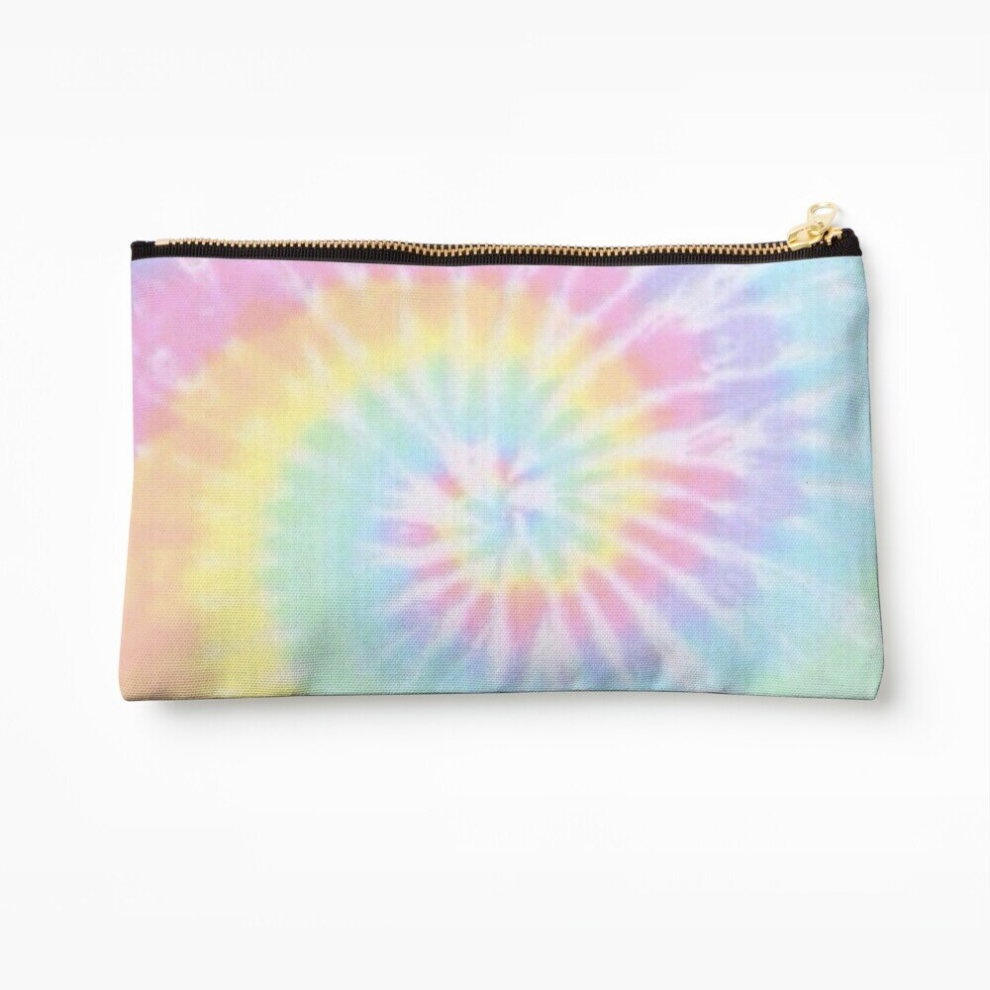 Whibos Makeup Bag Bright Tie Dye Cosmetic Organizer Tyvek Paper Bags Zipper Pouch
