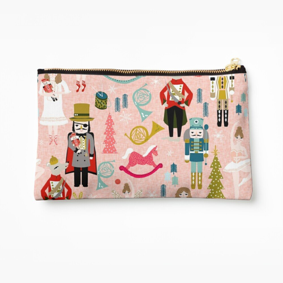 Whibos Makeup Bag The Nutcracker - Blush By Andrea Lauren Cosmetic Organizer Tyvek Paper Bags Zipper Pouch