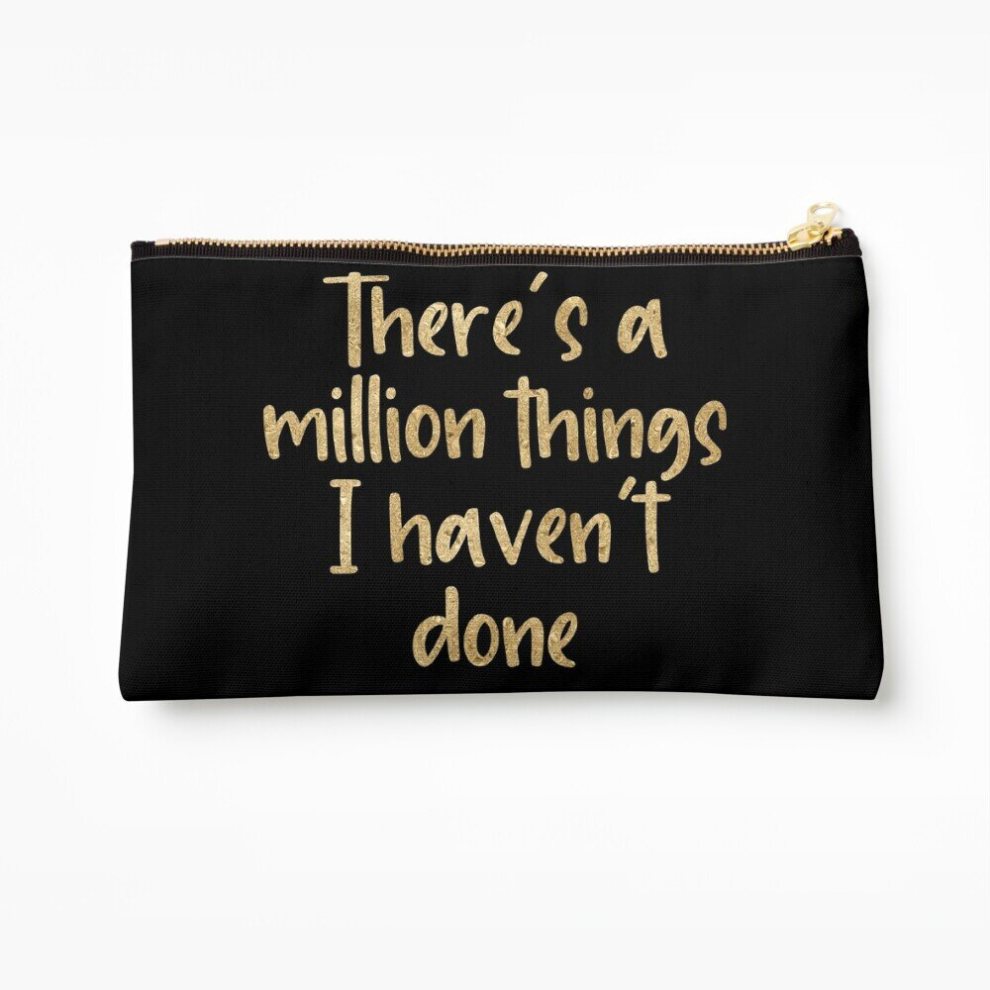 Whibos Makeup Bag Theres A Million Things I Havent Done Cosmetic Organizer Tyvek Paper Bags Zipper Pouch