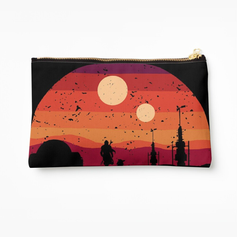 Whibos Makeup Bag Tatooine Retro Clan Two Cosmetic Organizer Tyvek Paper Bags Zipper Pouch