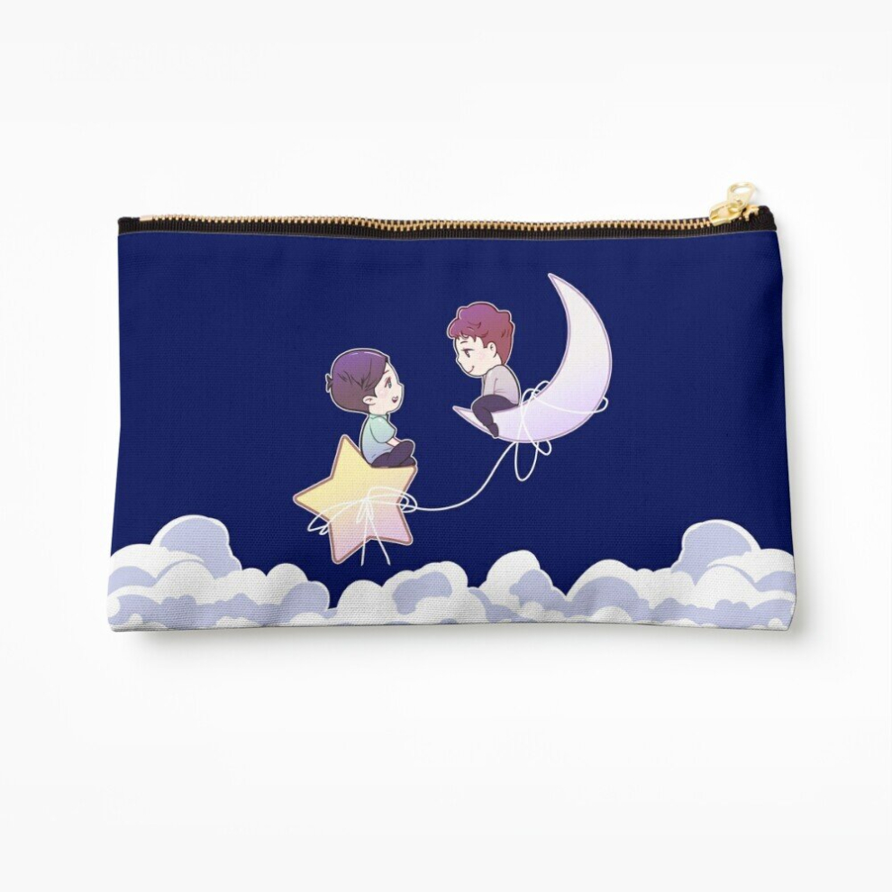 Whibos Makeup Bag Dan And Phil In The Sky Cosmetic Organizer Tyvek Paper Bags Zipper Pouch