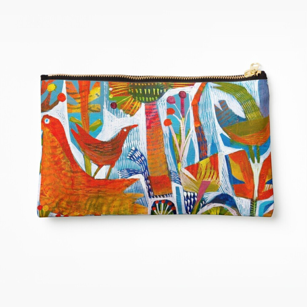 Whibos Makeup Bag Sunny Day Cosmetic Organizer Tyvek Paper Bags Zipper Pouch