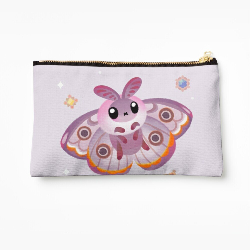 Whibos Makeup Bag Marbled Emperor Moth Cosmetic Organizer Tyvek Paper Bags Zipper Pouch