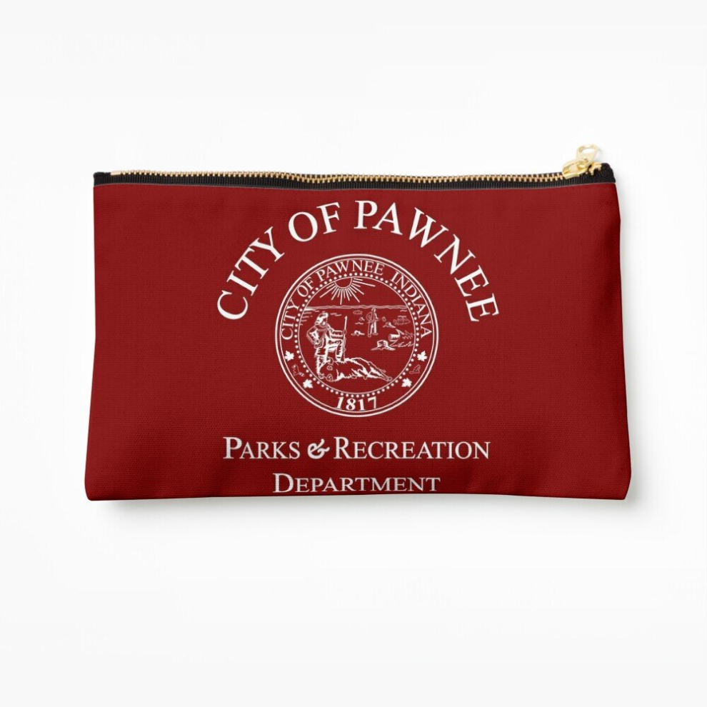 Whibos Makeup Bag Parks And Recreation Leslie Knope Ron Swanson - Professional Quality Graphics Cosmetic Organizer Tyvek Paper Bags Zipper Pouch