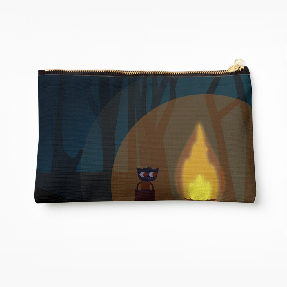 Whibos Makeup Bag Night In The Woods - Campfire Cosmetic Organizer Tyvek Paper Bags Zipper Pouch