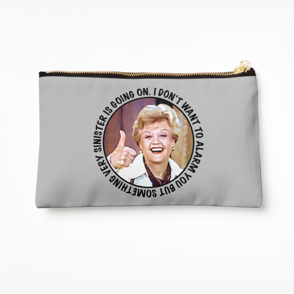 Whibos Makeup Bag Jessica Fletcher Said: I Don't Want To Alarm You But Something Very Sinister Cosmetic Organizer Tyvek Paper Bags Zipper Pouch