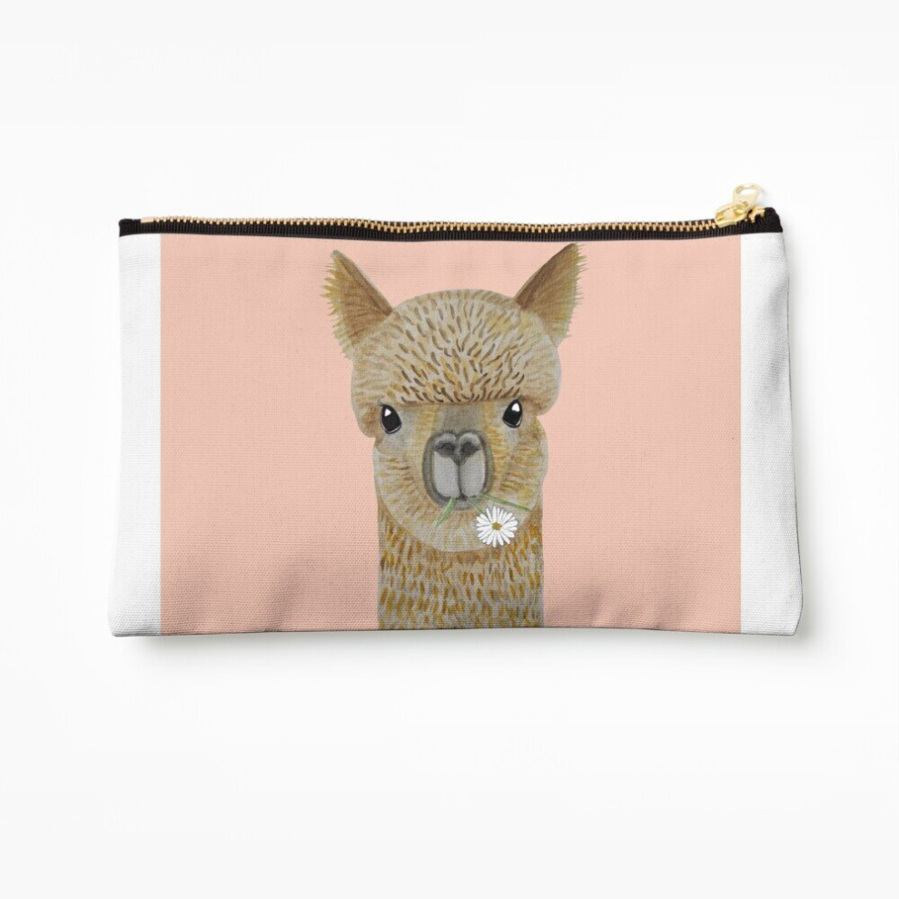 Whibos Makeup Bag Jimmy The Alpaca Cosmetic Organizer Tyvek Paper Bags Zipper Pouch